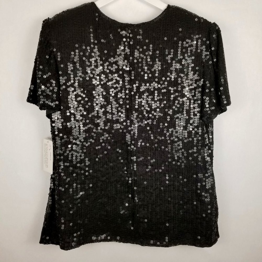 Adrianna Papell Boutique Evening Sequin Top - XL
